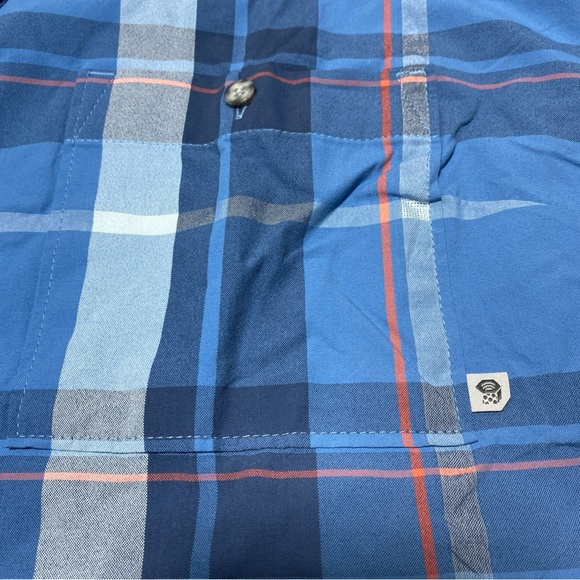 Mountain Hardwear Shirt Mens Large Blue Canyon Gorpcore Hiking Outdoors NEW - Picture 3 of 10